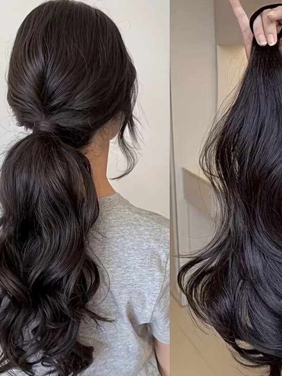 Other - Wavy Ponytail Hair Extension Synthetic Soft Wavy Ponytail with Elastic Unbranded